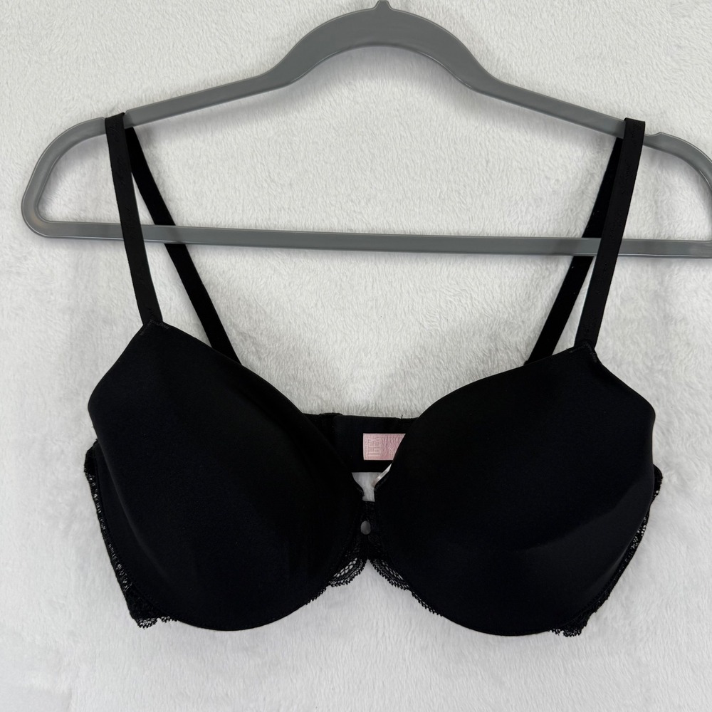 Victoria's Secret PINK Wear Everywhere Full Coverage Bra Black 36D Lace
